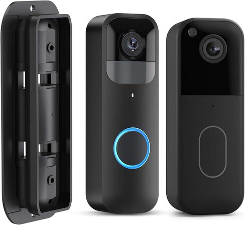 Blink Doorbell Mount, Bundle with Cover Mount and Angle Mount, Anti-Theft Mounting Bracket Left/Right Adjustable 135 Degrees, Easy Installation,Black(Blink Doorbell Not Included) in Kuwait