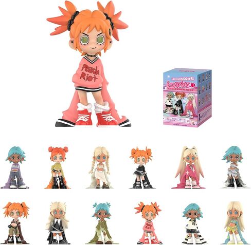 POP MARTLil Peach Riot Loading! Series Blind Box Figures, Collectible Toys Home Decorations, Holiday Birthday Gifts for Girls and Boys, Single Box in Kuwait