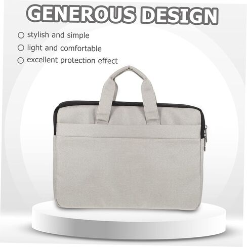 Laptop Sleeve Case for Laptop Portable Computer Bag Zipper and Handle Soft Lining for Travel and Office Use Grey for Students and Professionals in Kuwait