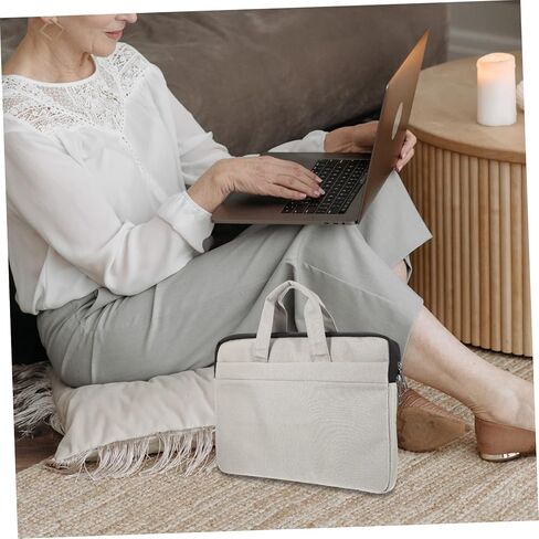Laptop Sleeve Case for Laptop Portable Computer Bag Zipper and Handle Soft Lining for Travel and Office Use Grey for Students and Professionals in Kuwait