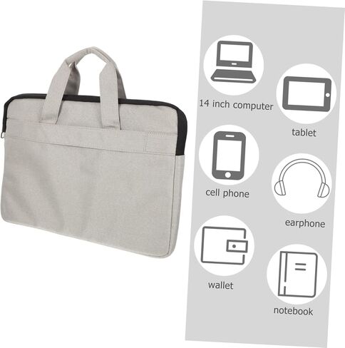 Laptop Sleeve Case for Laptop Portable Computer Bag Zipper and Handle Soft Lining for Travel and Office Use Grey for Students and Professionals in Kuwait