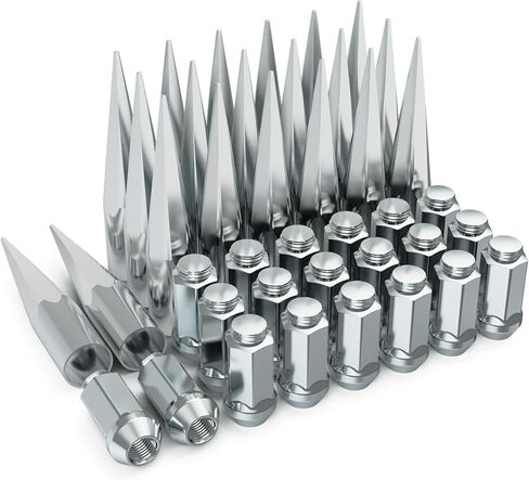 Spikes Lug Nuts, 40pcs Spike Lug Nut Set 7/16 Truck Lug Nuts Hex Wheel Locking Lugnuts Tire Spikes Set Accessories in Saudi Arabia