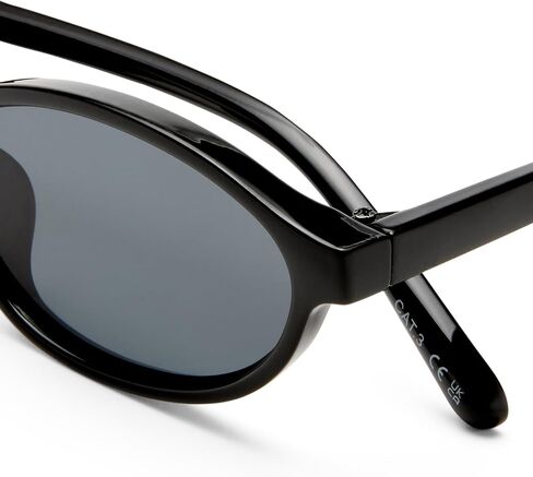 AIRE Earthshine Sunglasses - Black, Oval, Female, Classic Everyday Style in Kuwait