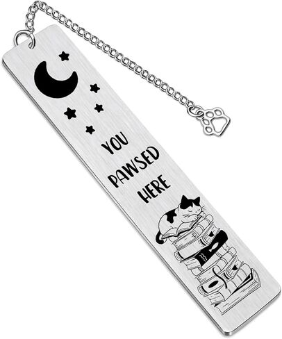 Cat Bookmark for Women Cat Gifts for Women Funny Gifts for Cats Lovers Book Lovers Gift for Women Cats Themed Gift for Bookish Reader Birthday Christmas Ideas Cute Reading Accessories Bookmarks in Kuwait