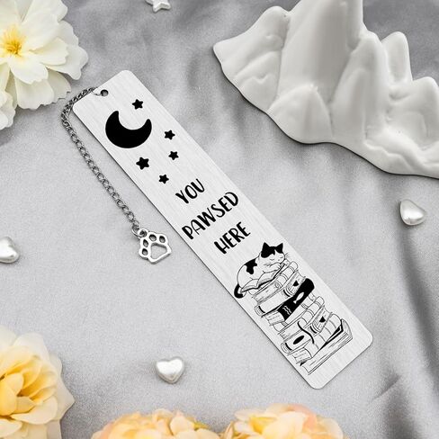 Cat Bookmark for Women Cat Gifts for Women Funny Gifts for Cats Lovers Book Lovers Gift for Women Cats Themed Gift for Bookish Reader Birthday Christmas Ideas Cute Reading Accessories Bookmarks in Kuwait