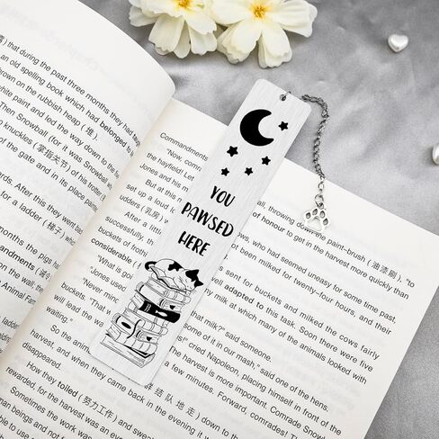 Cat Bookmark for Women Cat Gifts for Women Funny Gifts for Cats Lovers Book Lovers Gift for Women Cats Themed Gift for Bookish Reader Birthday Christmas Ideas Cute Reading Accessories Bookmarks in Kuwait