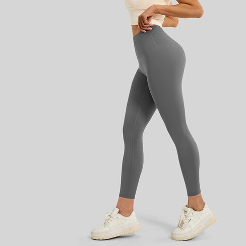 High Waisted Naked Feeling Workout Leggings - Buttery Soft No Front Seam Yoga Pants in Saudi Arabia