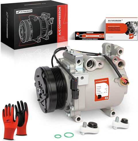 A-Premium Air Conditioner AC Compressor with Clutch Compatible with Mitsubishi Mirage 2000-2002, Lancer 2002-2007, Eclipse 2000-2005, Galant 2000-2003 & Chrysler Sebring 2001-2005 & Dodge Stratus in Saudi Arabia