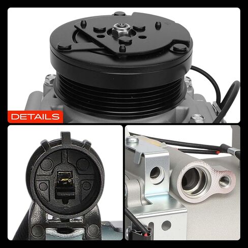 A-Premium Air Conditioner AC Compressor with Clutch Compatible with Mitsubishi Mirage 2000-2002, Lancer 2002-2007, Eclipse 2000-2005, Galant 2000-2003 & Chrysler Sebring 2001-2005 & Dodge Stratus in Saudi Arabia