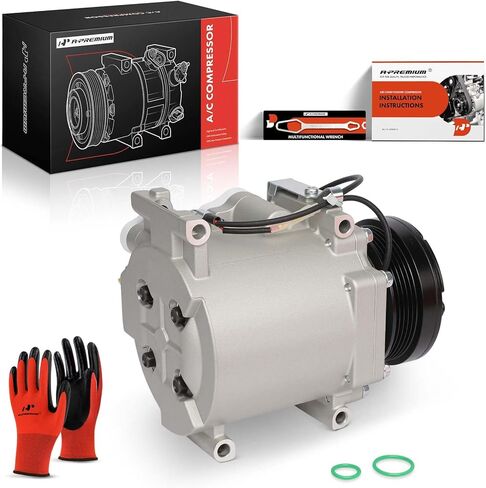 A-Premium Air Conditioner AC Compressor with Clutch Compatible with Mitsubishi Mirage 2000-2002, Lancer 2002-2007, Eclipse 2000-2005, Galant 2000-2003 & Chrysler Sebring 2001-2005 & Dodge Stratus in Saudi Arabia