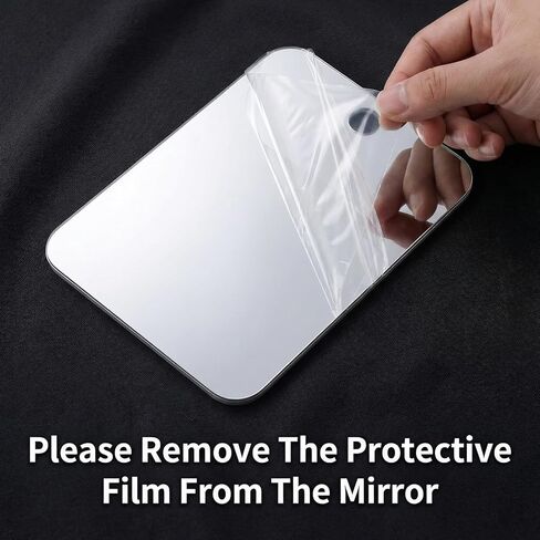 Anti Fog Shower Mirror Fogless for Shaving 5.1×6.7 Inch Shatterproof Shower Shave Mirror for Men No Fog Free Holder Small Wall Mounted Bathroom Accessories in Saudi Arabia