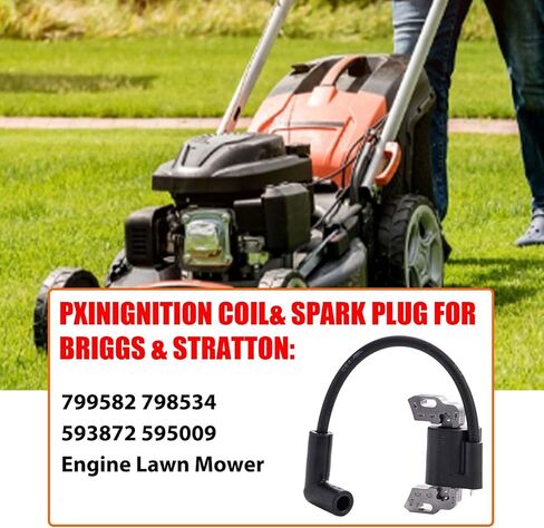 593872 ملف الإشعال متوافق مع بريجز وستراتون 799582 798534 595009 محرك جزازة العشب استبدال الجزء in Kuwait
