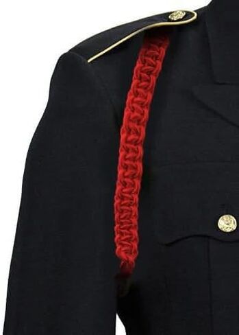 حبل كتف مدفعية الجيش الأمريكي باللون الأحمر القرمزي لحرس الشرف العسكري JROTC in Kuwait