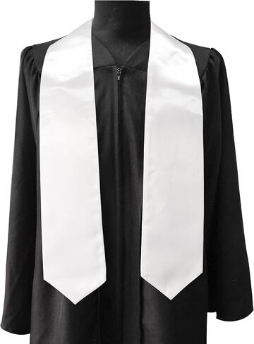 GraduationMall 12 Pieces 72 Inch Plain Graduation Stole Bulk Sublimation Blank Honor Graduation Sash Unisex Adult in Saudi Arabia