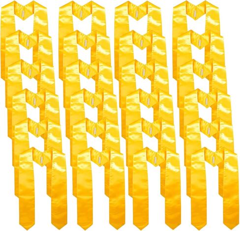 GraduationMall 24 Pieces 72 Inch Plain Graduation Stole Bulk Sublimation Blank Honor Graduation Sash Unisex Adult in Saudi Arabia