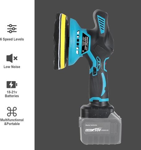 Cordless Car Buffers Polishers Kit for Makita Battery,6 Inch Orbital Polisher,6 Variable Speed, Portable Polishing Waxer Machine for Car Detailing Waxing Buffer Sander in Kuwait