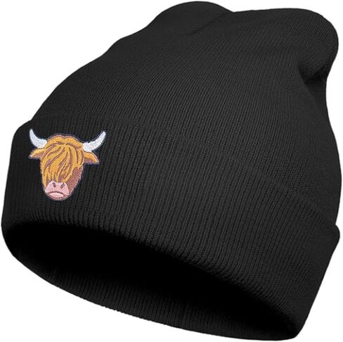 Metawu Funny Beanie Hat - Winter Warm Knitted Cap, Cute Skull Cap, Embroidery Stretchy Slouchy Beanie for Men Women Unisex in Saudi Arabia