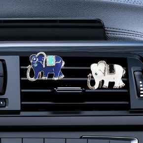 2PCS Bling Owl Car Air Vent Clips - Crystal Rhinestone Dashboard Decorative Clip Charm Car Air Conditioning Outlet Clips - Cute Animal Automotive Interior Decoration for Women (Owl) in Kuwait