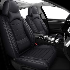 Nappa Leather Seat Covers Full Set for Acura TSX 2004-2014, 5 Seats Waterproof & Tear-Resistant Car Seat Cover Inside Zipper Design and Reserved Opening Holes(Luxury Full Set/Black Blue) in Kuwait