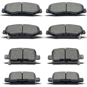 Front Rear Ceramic Brake Pads 8 Pieces Set fit for 2003-2008 Honda Pilot in Kuwait