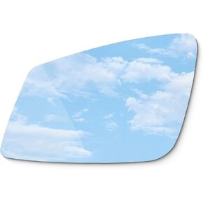 TOEMIRR Mirror Glass Driver Left Side fit for 2009-2019 BMW M2-M6 Series X1 320i 328i 330i 335i 340i 428i 430i 435i 440i 535i 550i 640i 650i 740i 750i 760i with Adhesive Flat No Backing Plate in Kuwait