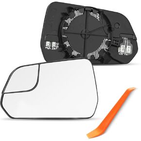 Compatible with Ford Mustang Driver Side Mirror, 2015 2016 2017 2018 2019 2020, Left Side Mirrors Replacement Glass with Backing Plate, Power Heated in Kuwait