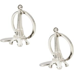 قطعتان من سلاسل مفاتيح برج إيفل مع لوحة نقش وحلقات مفاتيح أنيقة وحاملات مفاتيح للرجال والنساء، إكسسوار مثالي للمفاتيح والحقائب، خيار هدية مثالي لعشاق السفر in Kuwait