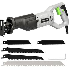 منشار ترددي 6 أمبير، منشار ترددي سلكي متغير السرعة 3000SPM بطول شوط 4/5 بوصة، أقصى عمق قطع 4-1/2 بوصة لقطع الخشب والمعادن الناعمة وأنابيب PVC in Kuwait