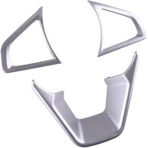 3Pcs Car Steering Wheel Moulding Panel Cover Trim Decoration Silver Set For Ford Mondeo Fusion 2013 2014 2015 2016 2017 2018 2019 2020 in Kuwait