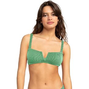 قطعة بيكيني علوية نسائية من Roxy - قطعة علوية للسباحة قابلة للتعديل، سريعة الجفاف، وسادات قابلة للإزالة، عامل حماية من الأشعة فوق البنفسجية 50+، ملابس المنتجعات in Kuwait