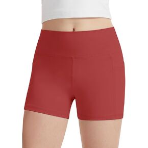 DOCUMO Girls Athletic Shorts with Pockets, Kids High Waisted Dance Yoga Short Running Volleyball Gymnastics Biker Shorts in Kuwait