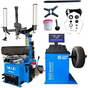 KATOOL ME-T530Z Double Assist Arm Tire Changer ME-B620 Wheel Balancer Rim Clamp Combo(530Z & 620T) in Kuwait