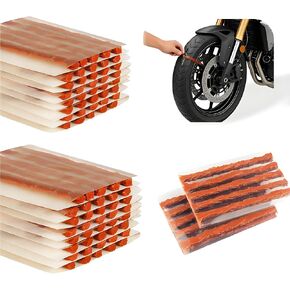 90 قطعة من خيوط إصلاح الإطارات مقاس 4 بوصات، سدادات إصلاح الإطارات لأدوات السيارات باللون البني، سدادات الإطارات شريط إغلاق الإطارات عالي التحمل لإطارات السيارات بدون أنبوب، الدراجة، ATV in Kuwait