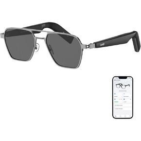 نظارات شمسية ذكية، نظارات بلوتوث بعدسات مستقطبة مستديرة للرجال/النساء مع مكبر صوت، نظارات موسيقية صوتية (GD01-C4) in Kuwait