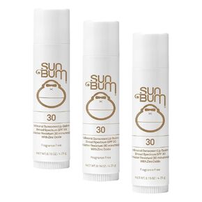Sun Bum SPF 30 Mineral Sunscreen Lip Balm | Vegan and Hawaii 104 Reef Act Compliant (Octinoxate & Oxybenzone Free) Broad Spectrum Natural Lip Care with UVA/UVB Protection | .15 oz in Kuwait