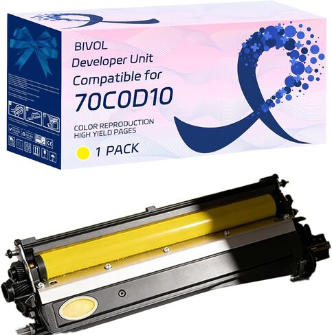 70C0D10 70C0D20 70C0D30 70C0D40 Developer Unit Compatible for Lexmark CS510de CS510dte CS517de CX310dn CX310n CX317dn CX410de Printers, with Chip, High Yield 20000 Pages (4-Pack BK/C/M/Y) in Saudi Arabia
