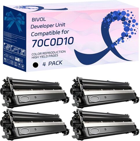 70C0D10 70C0D20 70C0D30 70C0D40 Developer Unit Compatible for Lexmark CS510de CS510dte CS517de CX310dn CX310n CX317dn CX410de Printers, with Chip, High Yield 20000 Pages (4-Pack BK/C/M/Y) in Saudi Arabia