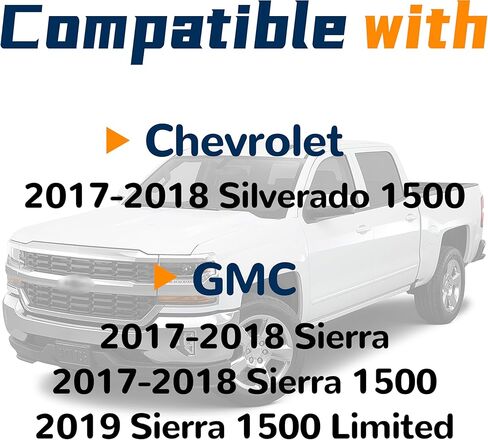 Active Grille Shutter Compatible With Chevrolet Silverado 1500 Chevy GMC Sierra 2017 2018 Replace 601-374 23300225 84363184 in Kuwait