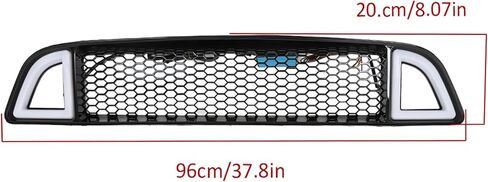 Front Bumper Upper Grille Replacement for Mustang 2013 2014 Replacement for 02HGL1211ABK in Kuwait