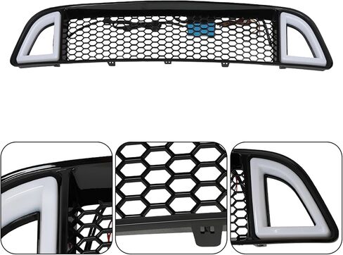 Front Bumper Upper Grille Replacement for Mustang 2013 2014 Replacement for 02HGL1211ABK in Kuwait