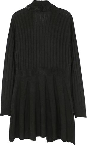 Long Draped Ribbed Peplum Cardigans for Women 2025, Open Front Long Sleeve Knit Sweater, Fall Sweaters for Women Trendy in Saudi Arabia