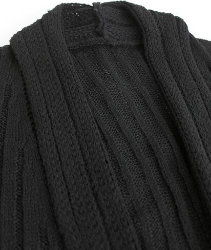 Long Draped Ribbed Peplum Cardigans for Women 2025, Open Front Long Sleeve Knit Sweater, Fall Sweaters for Women Trendy in Saudi Arabia