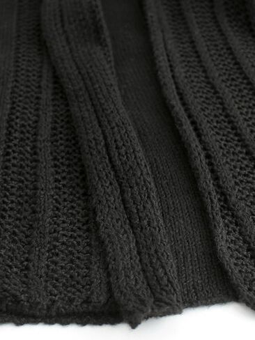 Long Draped Ribbed Peplum Cardigans for Women 2025, Open Front Long Sleeve Knit Sweater, Fall Sweaters for Women Trendy in Saudi Arabia