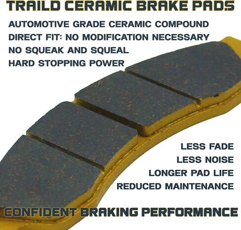 Traild Harley-Davidson V-Rod Ceramic Brake Pads 2006-2017 VRSCA VRSCD VRSCF Night Rod Muscle Street Rod VROD V Rod VRSC Front & Rear Complete Set in Saudi Arabia