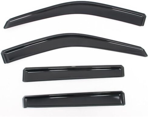 IKON MOTORSPORTS in Channel Window Visors Compatible with 2018-2025 Ford Expedition & Lincoln Navigator, Slim Style Acrylic Smoke Rain Guards, Side Window Wind Deflectors 4PCS in Saudi Arabia