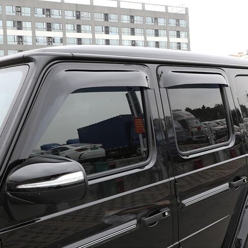 Car Side Window Vent Visor Deflectors Rain Guards 4-Piece Set for Mercedes Benz G-Class W464 G63 AMG G550 G500 2019-2026 Car Accessories in Saudi Arabia