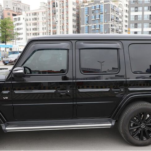 Car Side Window Vent Visor Deflectors Rain Guards 4-Piece Set for Mercedes Benz G-Class W464 G63 AMG G550 G500 2019-2026 Car Accessories in Saudi Arabia