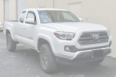 Fits All 2016-2023 Toyota Tacoma Access Cab Models | EOS Visors in-Channel Style Smoke Tinted Side Vents Window Deflectors Rain Guards in Saudi Arabia