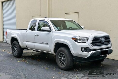Fits All 2016-2023 Toyota Tacoma Access Cab Models | EOS Visors in-Channel Style Smoke Tinted Side Vents Window Deflectors Rain Guards in Saudi Arabia
