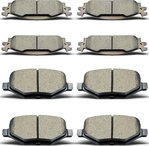 Front Rear Ceramic Brake Pads 8 Pieces Set fit for 2011-2019 ford Explorer,for 2009-2019 ford Flex,for 2010-2019 ford Taurus,for 2009-2012 Lincoln MKS,for 2010-2019 Lincoln MKT in Kuwait